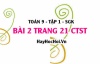 Bài 2 trang 21 Toán 9 tập 1 Chân trời sáng tạo SGK